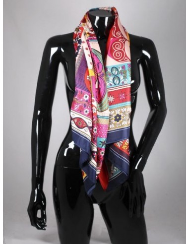 Guau fuente Macadán Pañuelo de seda extragrande para mujer con colores
