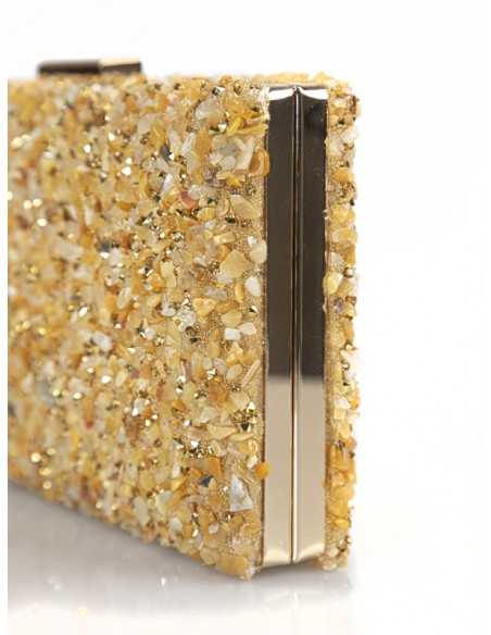 Bolso cartera de fiesta Dorado