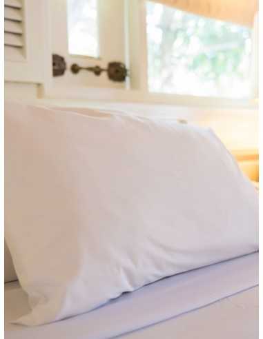 Funda de Almohada en Algodón Blanca