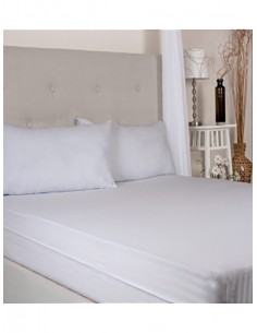 Funda de Colchón en Algodón Blanca 2