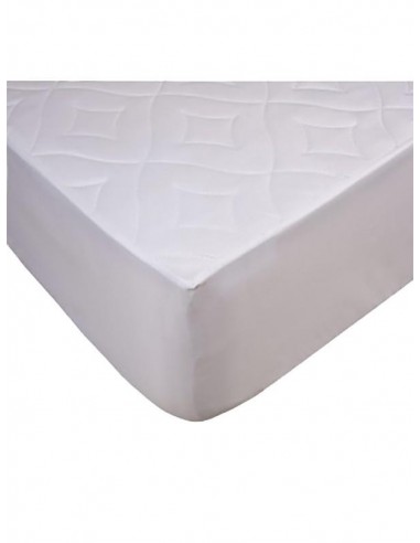 Protector de colchón acolchado de tela reversible