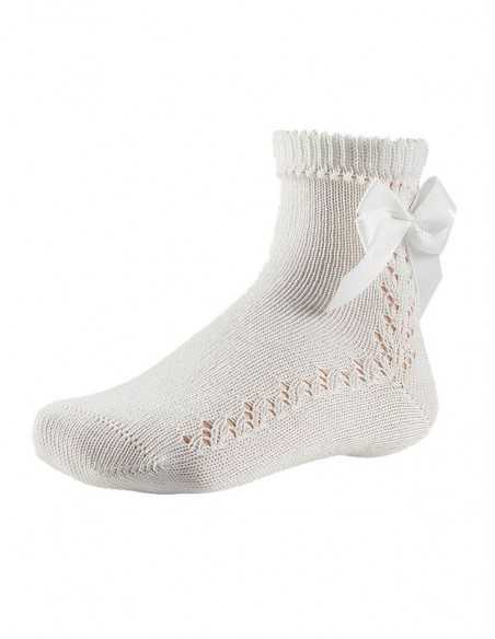Calcetín tobillero Infantil lazo Ysabel Mora 32259