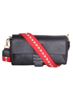 Correa roja de tela regulable 2