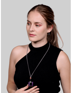 Colgante de bisuteria de cristal con abalorios 2