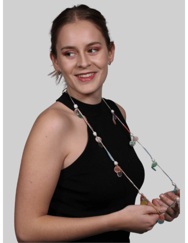 Collar de nacar multicolor