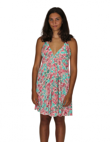 Vestido Colorido de Mujer Corto De Verano Talla Única