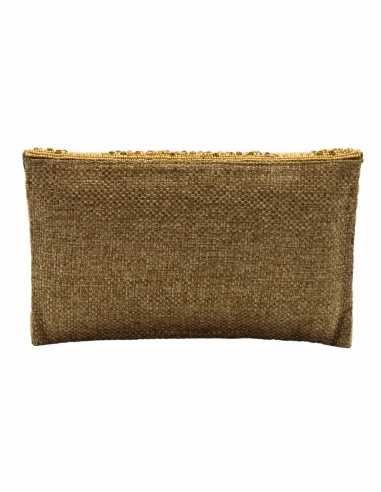 Bolso de Fiesta con Cristales y Diamantes: Elegancia Dorado y Negro👝