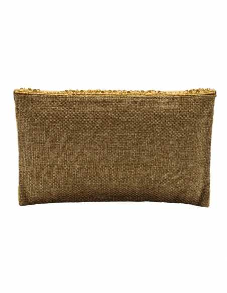 Bolso de Fiesta con Cristales y Diamantes: Elegancia Dorado y Negro👝