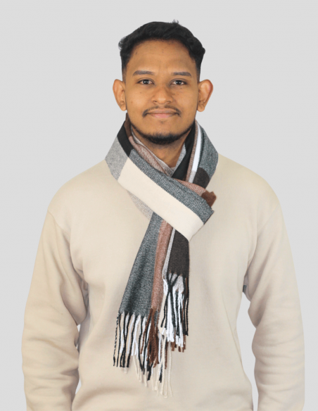 bufanda cuadros hombre