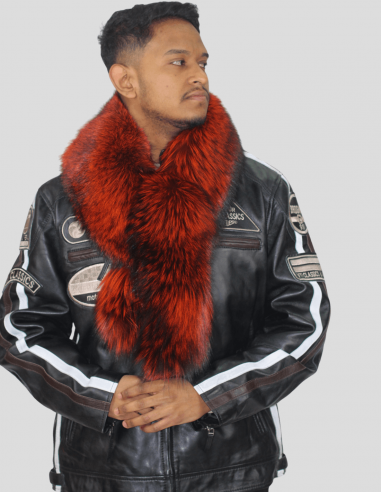 bufanda de piel de zorro