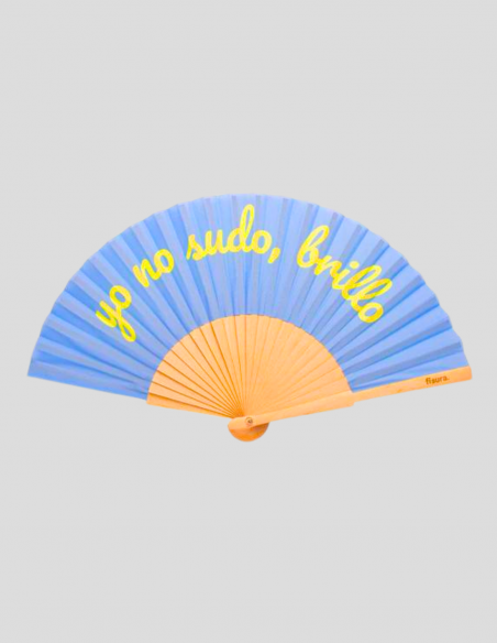 Abanico Azul Brilla En La Oscuridad🌃 | Resistente y Original