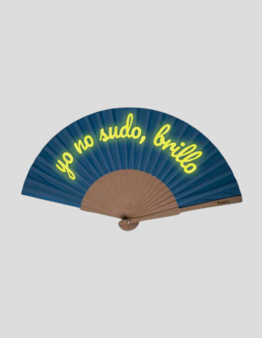 Abanico Azul Brilla En La Oscuridad🌃 | Resistente y Original