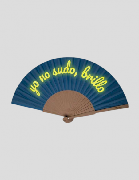 Abanico Azul Brilla En La Oscuridad🌃 | Resistente y Original