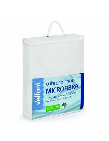 Cubrecolchón Acolchado de Microfibra Reversible