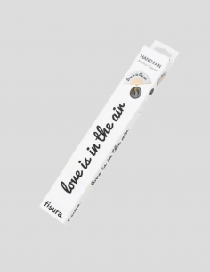 Abanico blanco "Love is in the air" 2