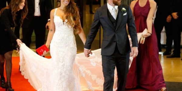 Así son los mejores complementos de moda de la boda del año: Leo Messi y Antonella Roccuzzo